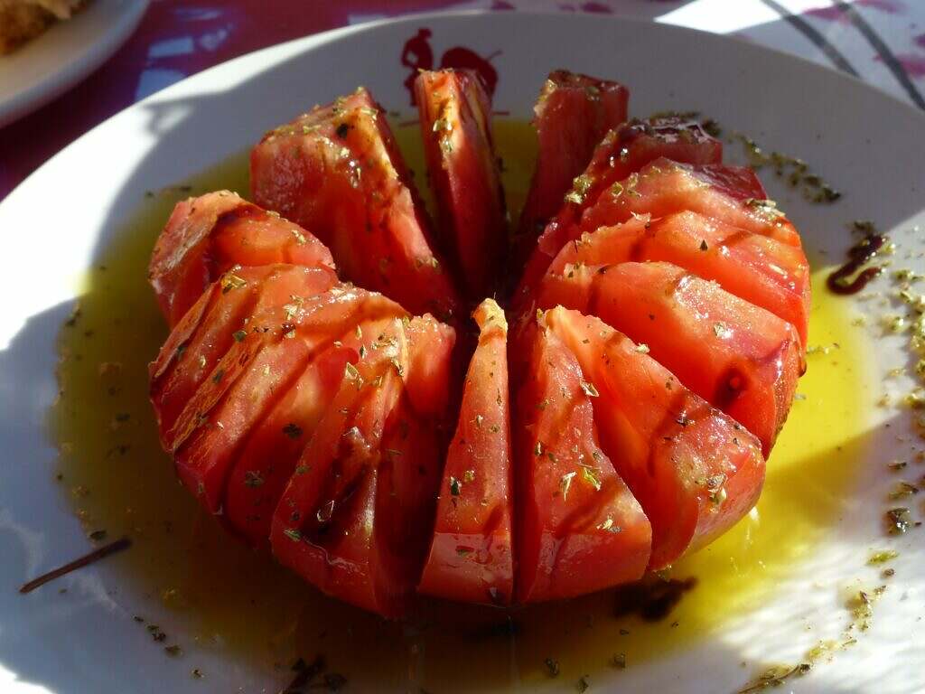 food, dish, tomato